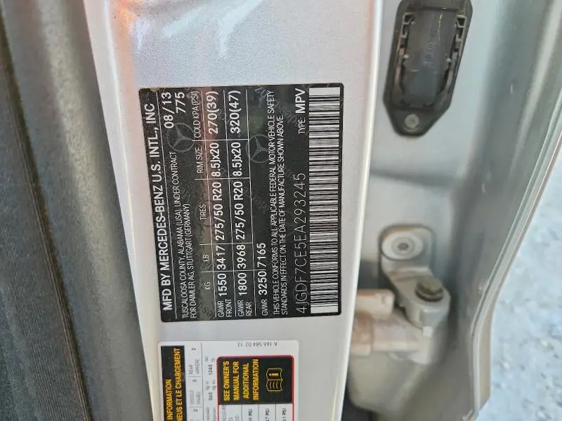 2014 MERCEDES-BENZ GL 450 4MATIC  