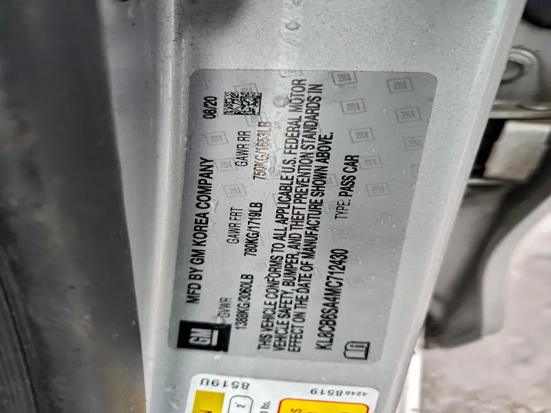 2021 CHEVROLET SPARK LS  