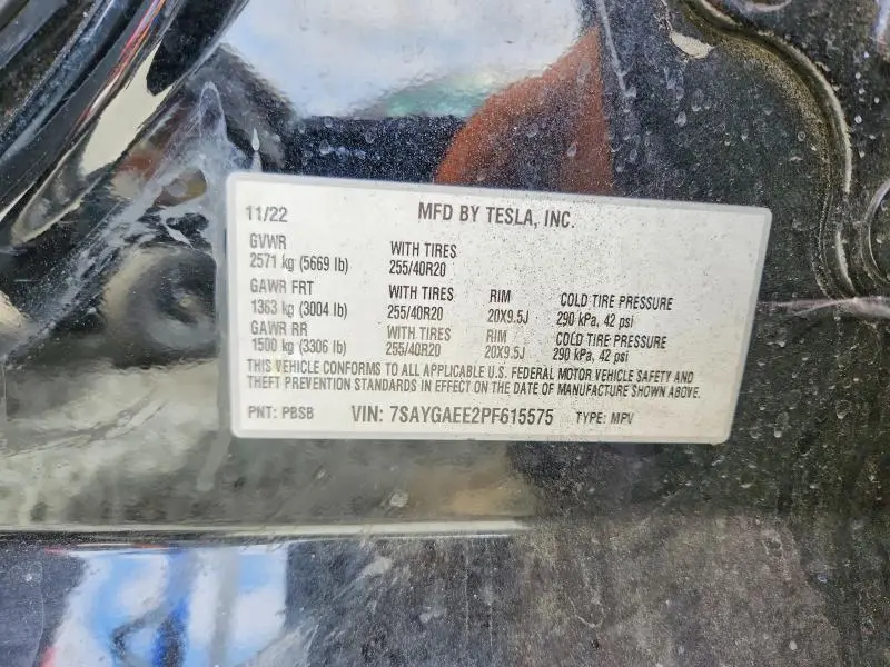 2023 TESLA MODEL Y   