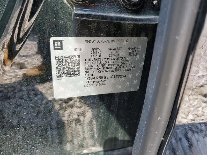 2019 CADILLAC CTS LUXURY  