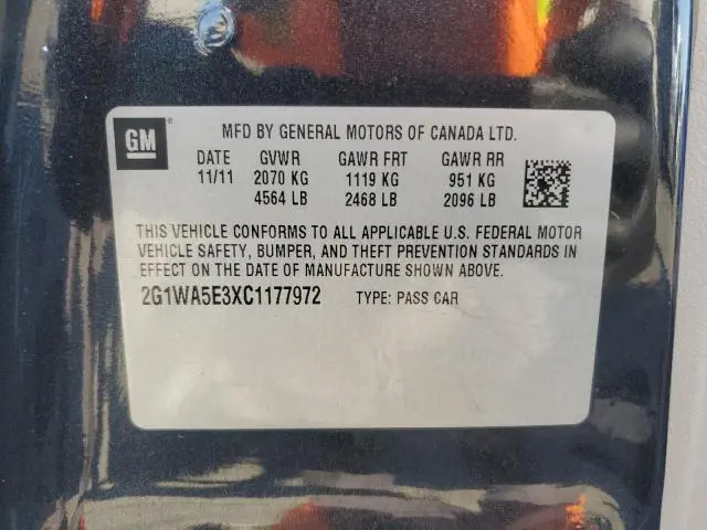 2012 CHEVROLET IMPALA LS  