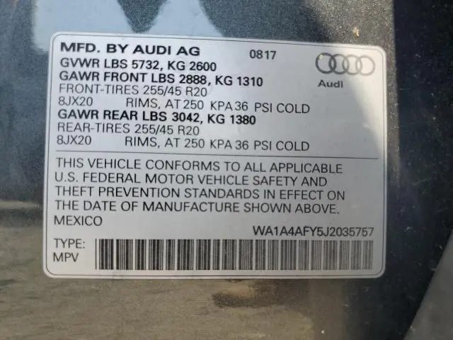 2018 AUDI SQ5 PREMIUM PLUS  