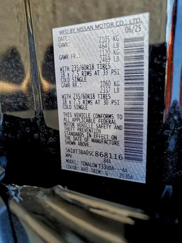 2025 NISSAN ROGUE SV  