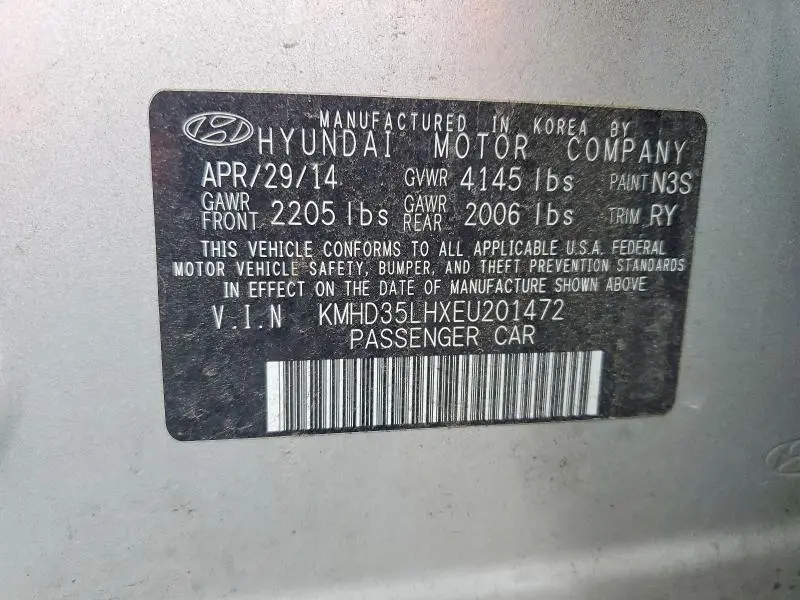 2014 HYUNDAI ELANTRA GT BASE  