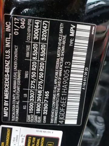 2017 MERCEDES-BENZ GLS 450 4MATIC  