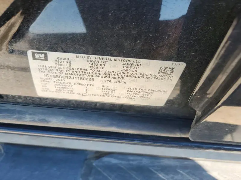 2018 GMC CANYON SLE  