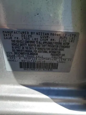 2025 NISSAN VERSA SV  