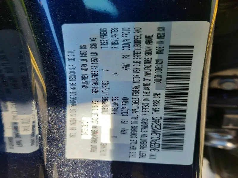 2021 MAZDA 3 PREFERRED  
