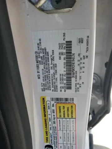 2015 FORD FUSION TITANIUM  