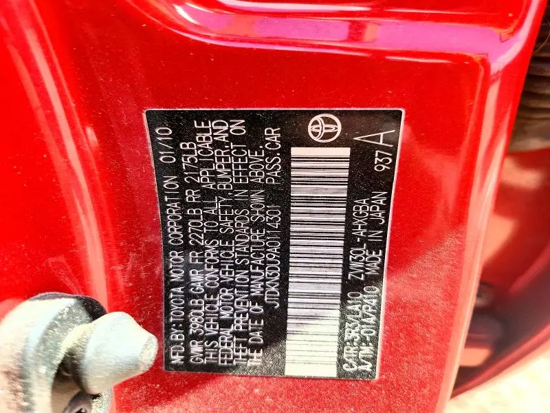 2010 TOYOTA PRIUS IV  