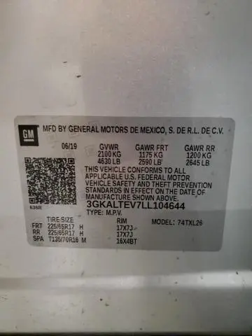 2020 GMC TERRAIN SLE  