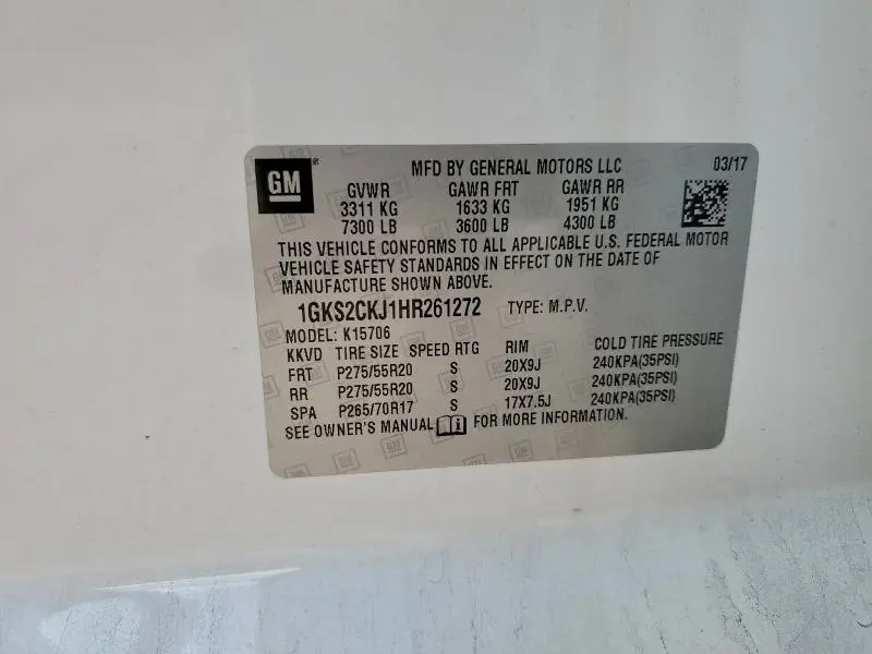 2017 GMC YUKON DENALI  