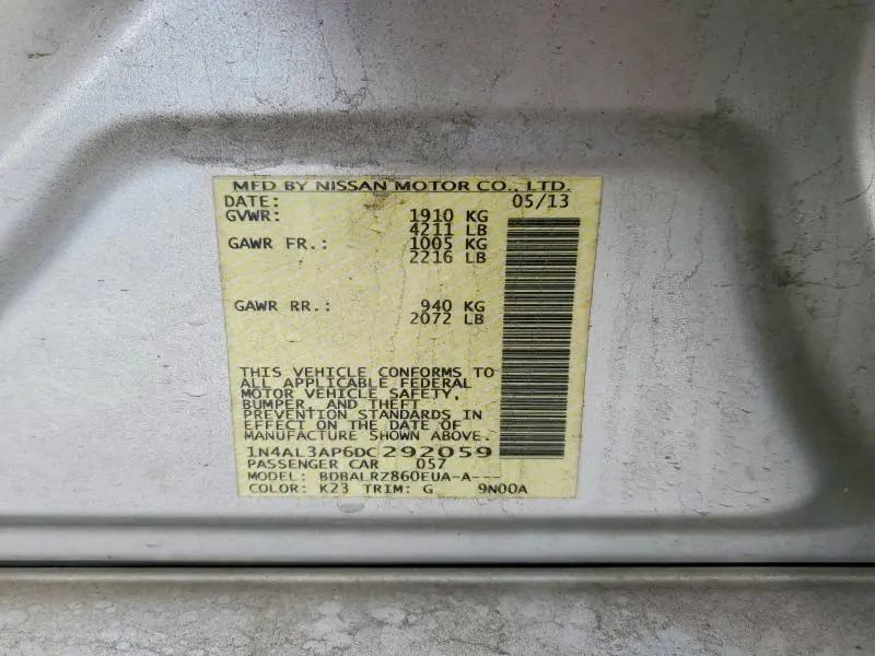 2013 NISSAN ALTIMA 2.5  