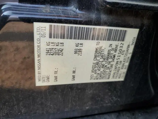 2011 NISSAN ALTIMA BASE  