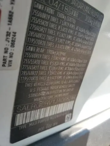 2018 LAND ROVER DISCOVERY SE  