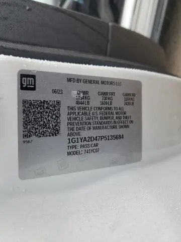 2023 CHEVROLET CORVETTE STINGRAY 1LT  