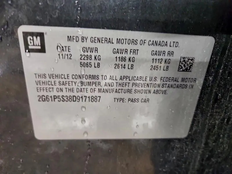 2013 CADILLAC XTS LUXURY COLLECTION  