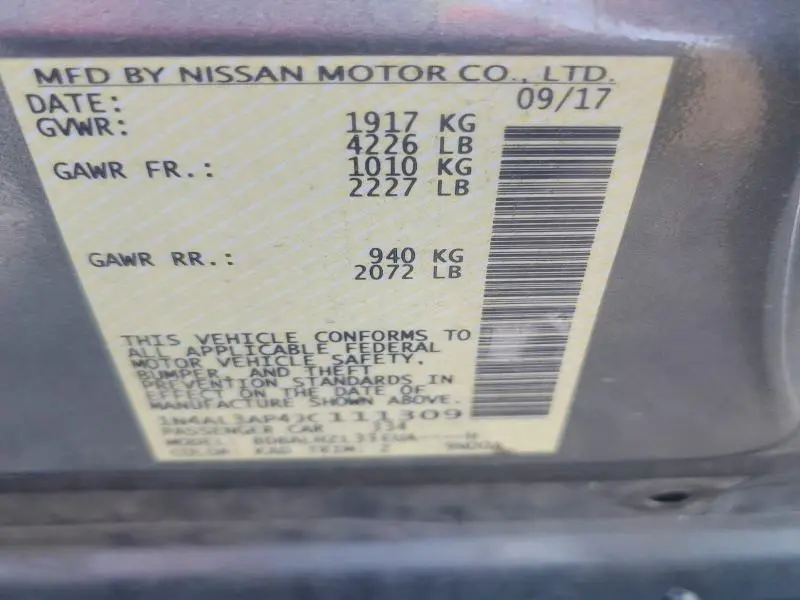 2018 NISSAN ALTIMA 2.5 SR  