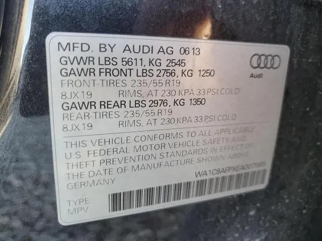 2014 AUDI Q5 PREMIUM HYBRID  