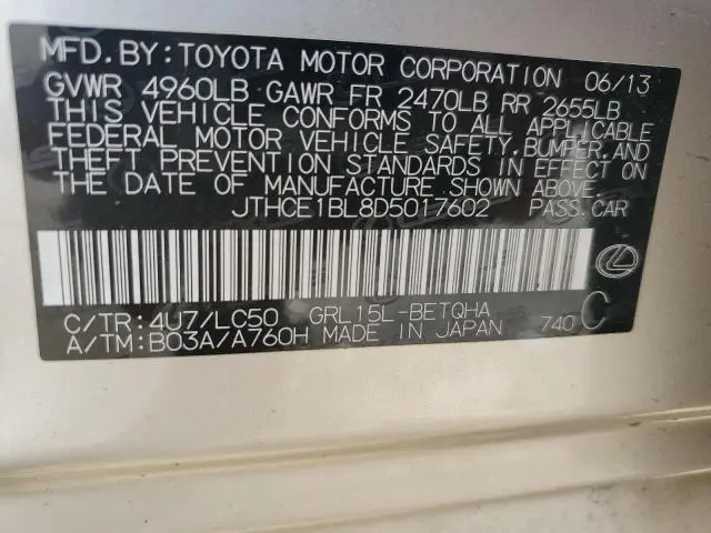 2013 LEXUS GS 350  