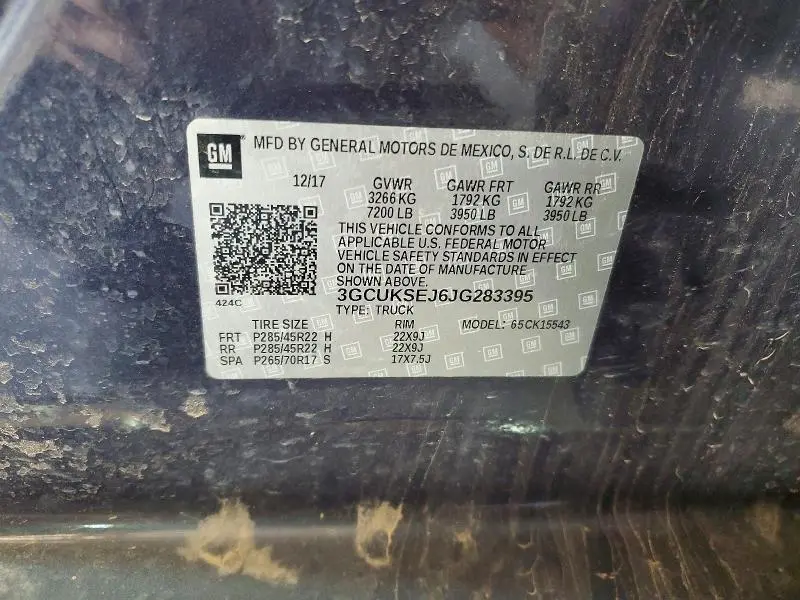 2018 CHEVROLET SILVERADO K1500 LTZ  