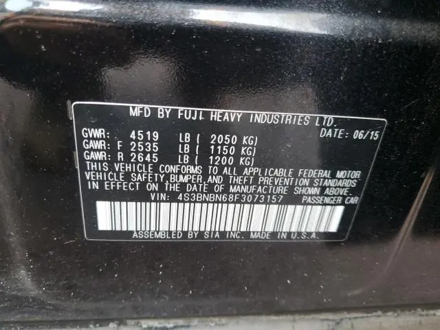 2015 SUBARU LEGACY 2.5I LIMITED  