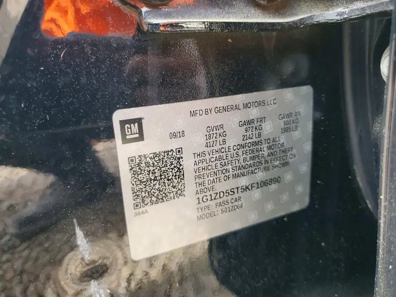 2019 CHEVROLET MALIBU LT  