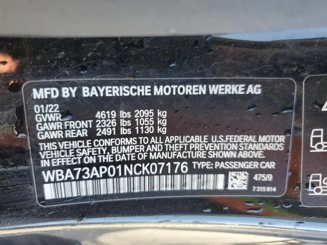2022 BMW 430XI   