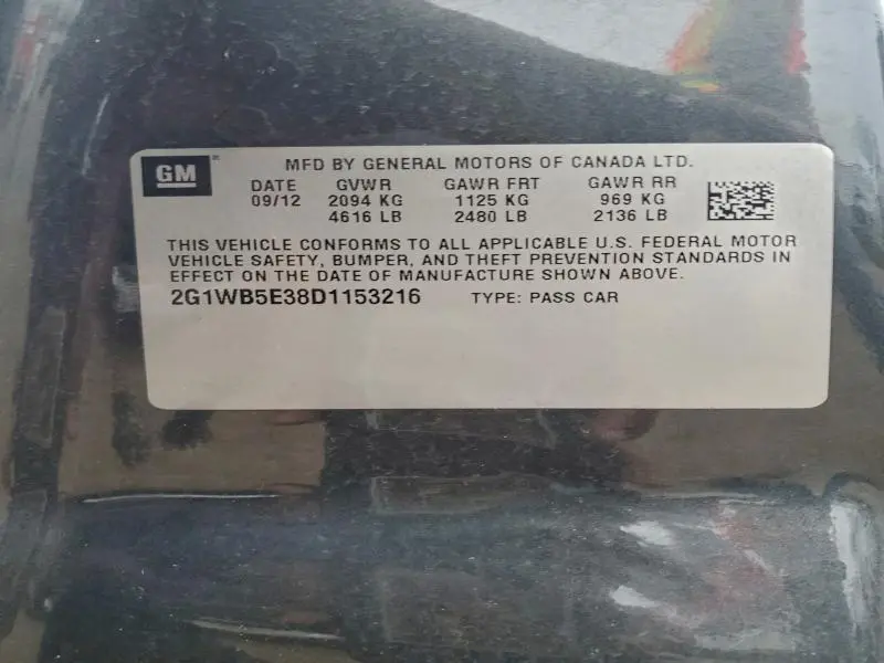 2013 CHEVROLET IMPALA LT  