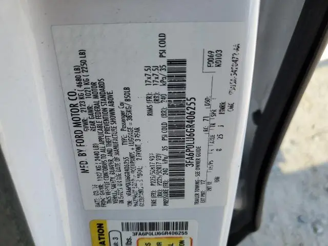 2016 FORD FUSION SE HYBRID  