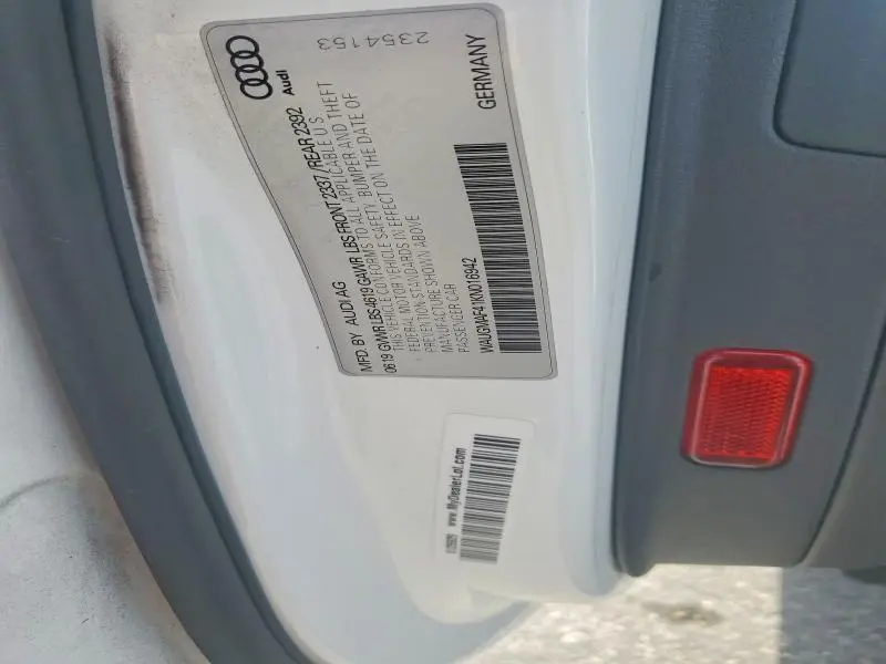 2019 AUDI A4 PREMIUM  