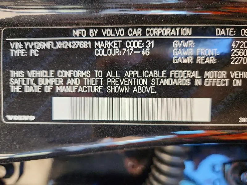2017 VOLVO S60   