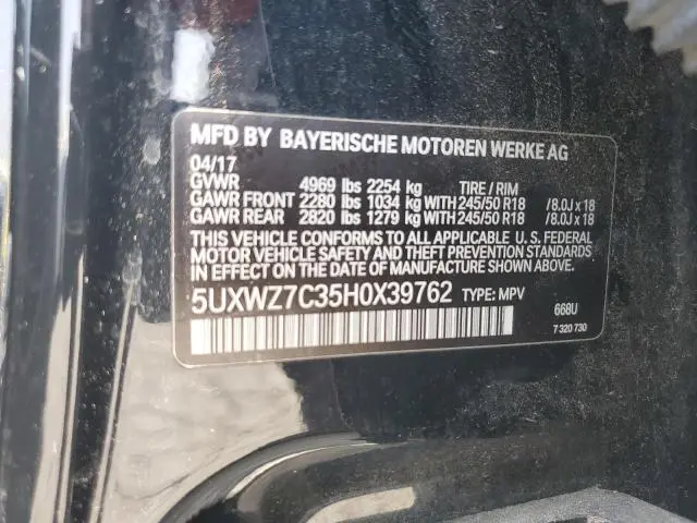 2017 BMW X3 SDRIVE28I  