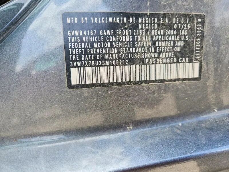2025 VOLKSWAGEN JETTA SE  