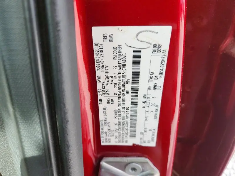 2015 FORD ESCAPE TITANIUM  