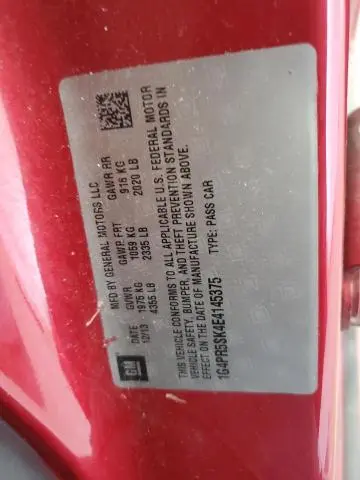 2014 BUICK VERANO CONVENIENCE  