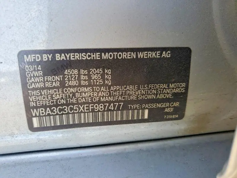 2014 BMW 320 I XDRIVE  