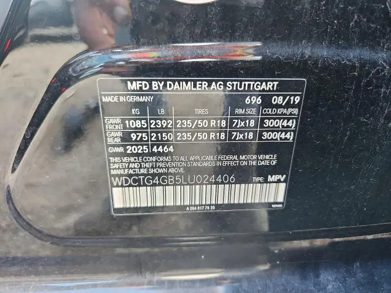 2020 MERCEDES-BENZ GLA 250 4MATIC  