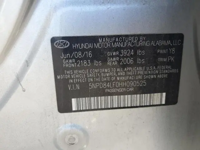 2017 HYUNDAI ELANTRA SE  