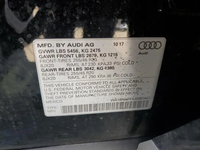2018 AUDI Q5 PREMIUM PLUS  
