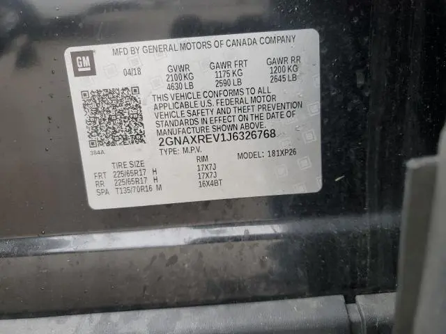2018 CHEVROLET EQUINOX LS  