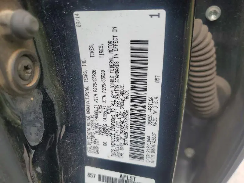 2015 TOYOTA TUNDRA CREWMAX LIMITED  