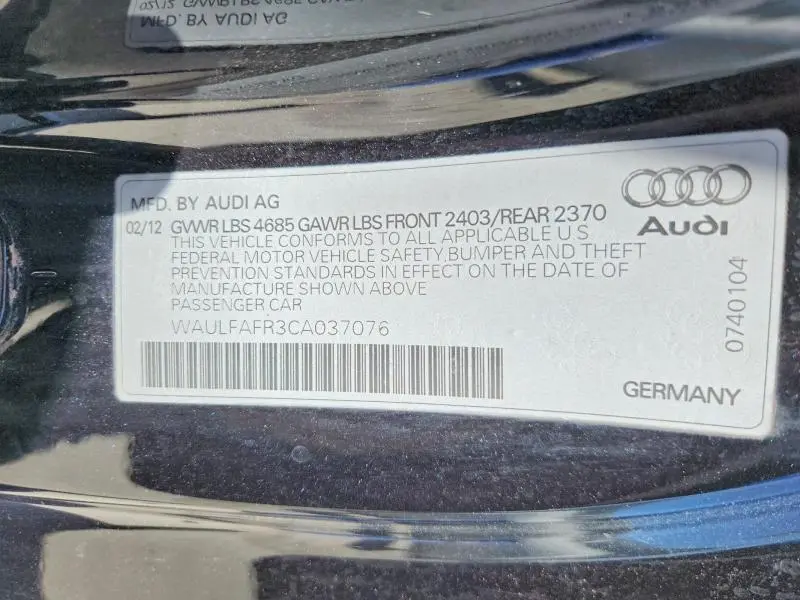 2012 AUDI A5 PREMIUM PLUS  