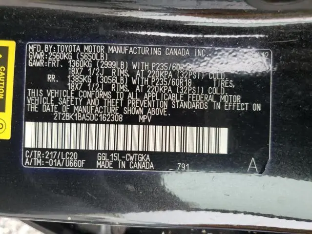 2013 LEXUS RX 350 BASE  