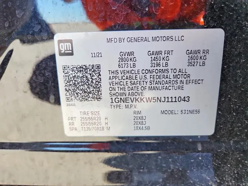 2022 CHEVROLET TRAVERSE PREMIER  