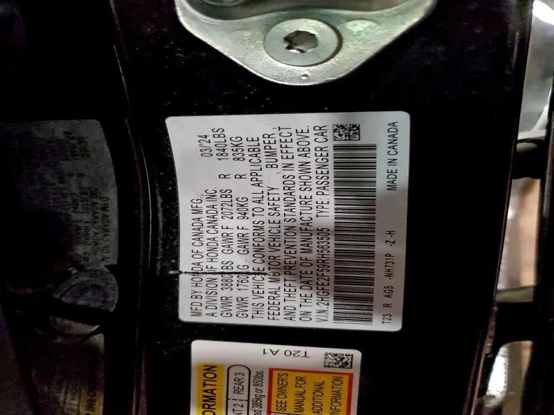 2024 HONDA CIVIC SPORT  