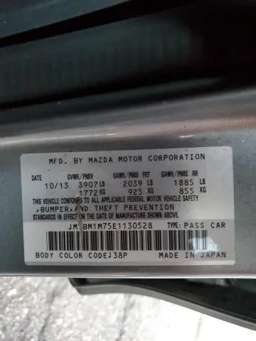 2014 MAZDA 3 GRAND TOURING  