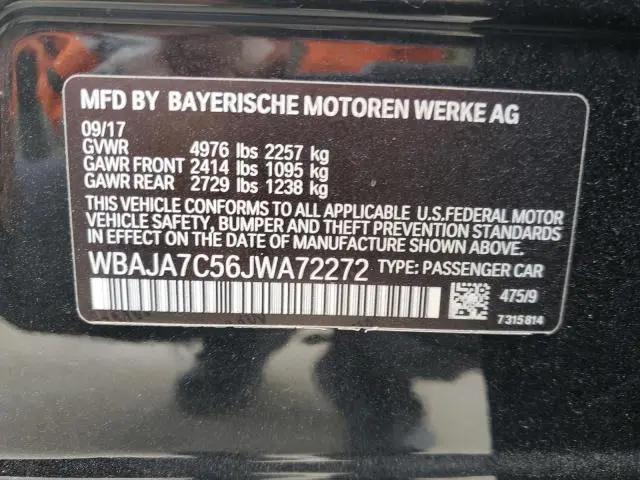 2018 BMW 530 XI