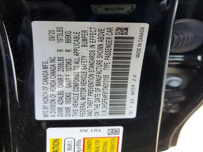 2026 HONDA CIVIC SPORT  