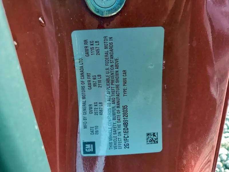 2011 CHEVROLET CAMARO LT  